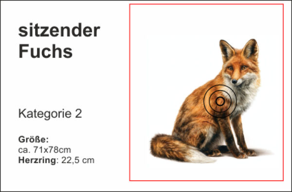 Sitzender Fuchs